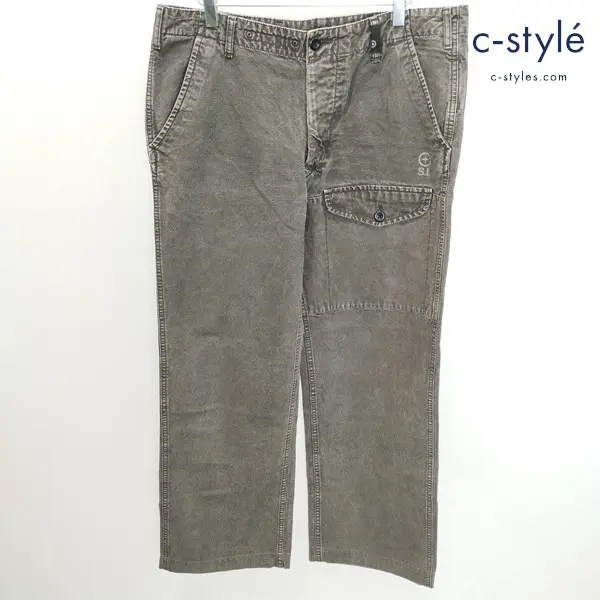 STONE ISLAND ストーンアイランド デニムカーゴ 36 ブラック 45143HKN 綿100 ボタンフライ ジーンズ