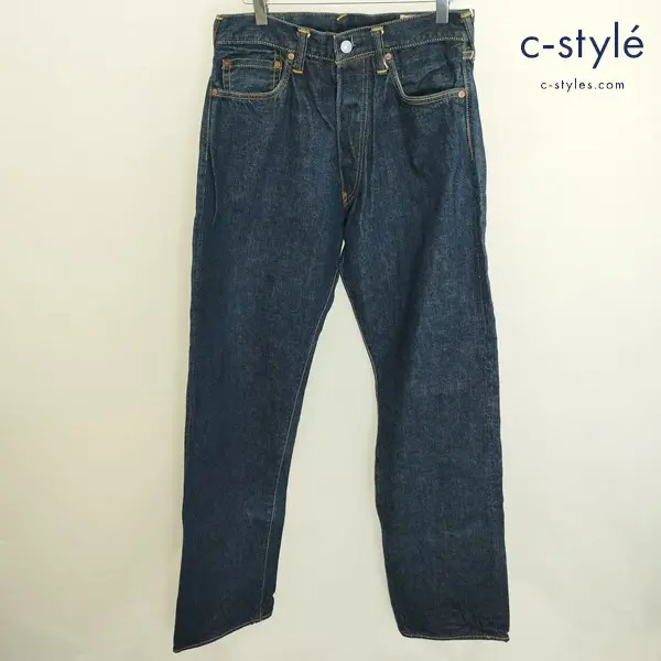 EVISU エヴィス 2001 No.2 デニムパンツ 32×35 インディゴ 戎 カモメ 日本製 綿100 ジーパン プリント
