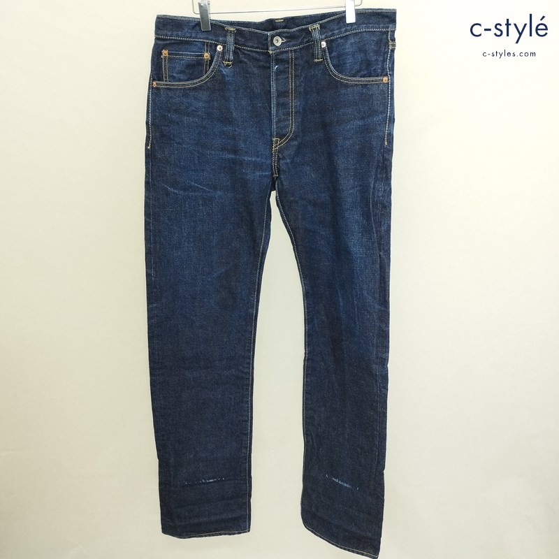 IRON HEART アイアンハート デニムパンツ W36 インディゴ 666S-16 ボタンフライ