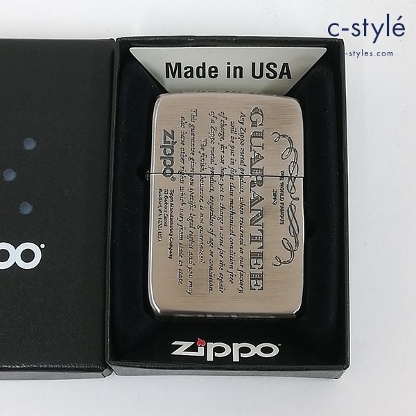 ZIPPO ジッポー 1941 REPLICA レプリカ GUARANTEE オイルライター シルバー 喫煙具