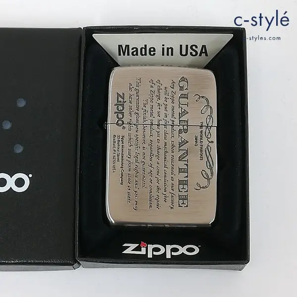 ZIPPO ジッポー 1941 REPLICA レプリカ GUARANTEE オイルライター シルバー 喫煙具
