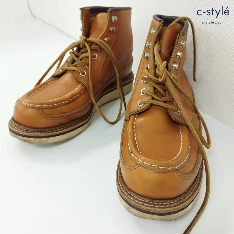 RED WING レッドウィング 9850 カヌーモック レザーブーツ 25.5cm ブラウン シューズ