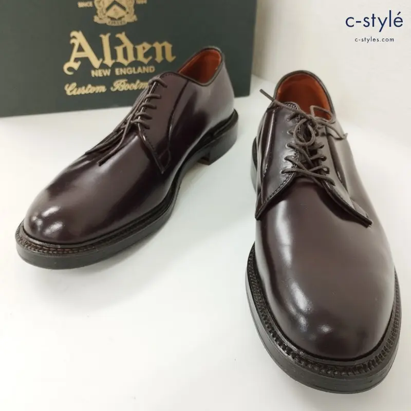 Alden オールデン 990 P-TOE レザーシューズ 8 ブラウン ローファー