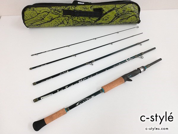 Jet slow ×TULALA JET SETTER 86C ベイトロッド パックロッド 冒険用品 ツララ 収納袋付き