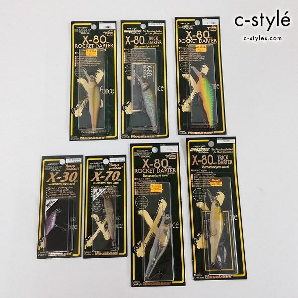 Megabass メガバス ルアー まとめ X-80 ROCKET DARTER MAT-HONMOROKO MAT-TIGER 他 X-70 X-30 計7点