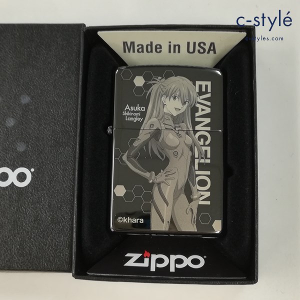 ZIPPO ジッポー ヱヴァンゲリヲン 式波・アスカ・ラングレー オイルライター ブラック系 喫煙具