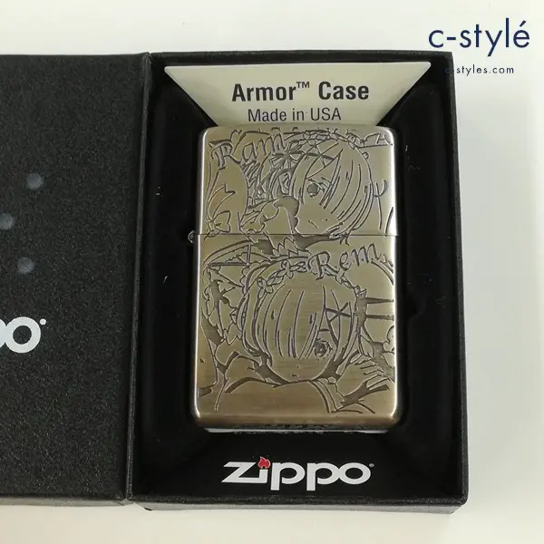 ZIPPO ジッポー Re:ゼロから始める異世界生活 リゼロ レム＆ラム オイルライター シルバー 喫煙具