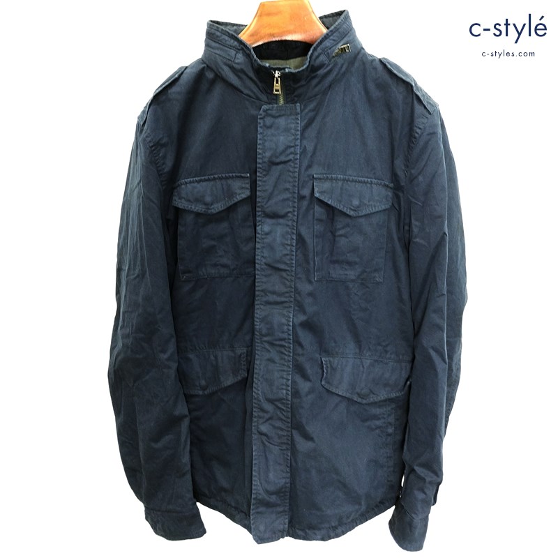 Herno ヘルノ フィールドジャケット 52 ネイビー コート F10054U-13190-9200