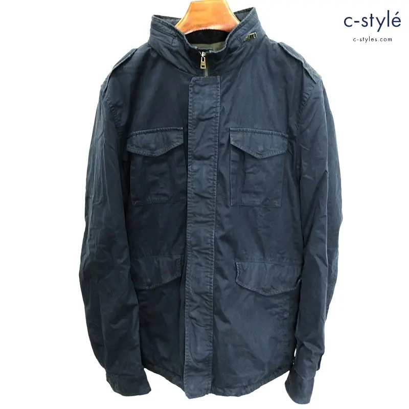 Herno ヘルノ フィールドジャケット 52 ネイビー コート F10054U-13190-9200