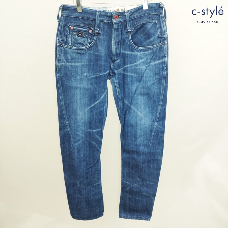 DENHAM デンハム デニムパンツ W31 インディゴ CROSS BACK MIJLTV ジーンズ 日本製 コットン100