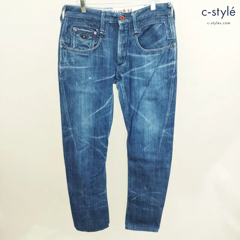 DENHAM デンハム デニムパンツ W31 インディゴ CROSS BACK MIJLTV ジーンズ 日本製 コットン100