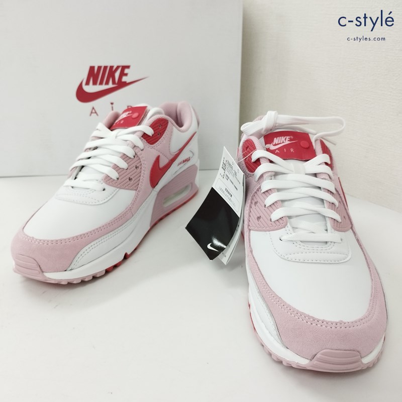 NIKE ナイキ W AIR MAX 90 QS スニーカー US10.5/9 ホワイト×ピンク DD8029-100