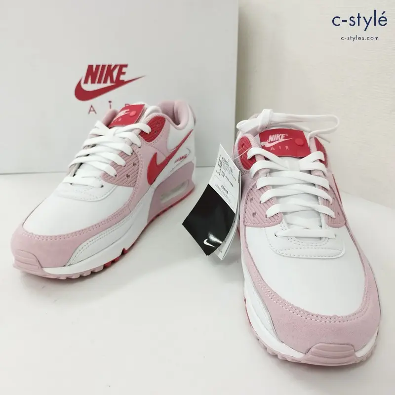 NIKE ナイキ W AIR MAX 90 QS スニーカー US10.5/9 ホワイト×ピンク DD8029-100