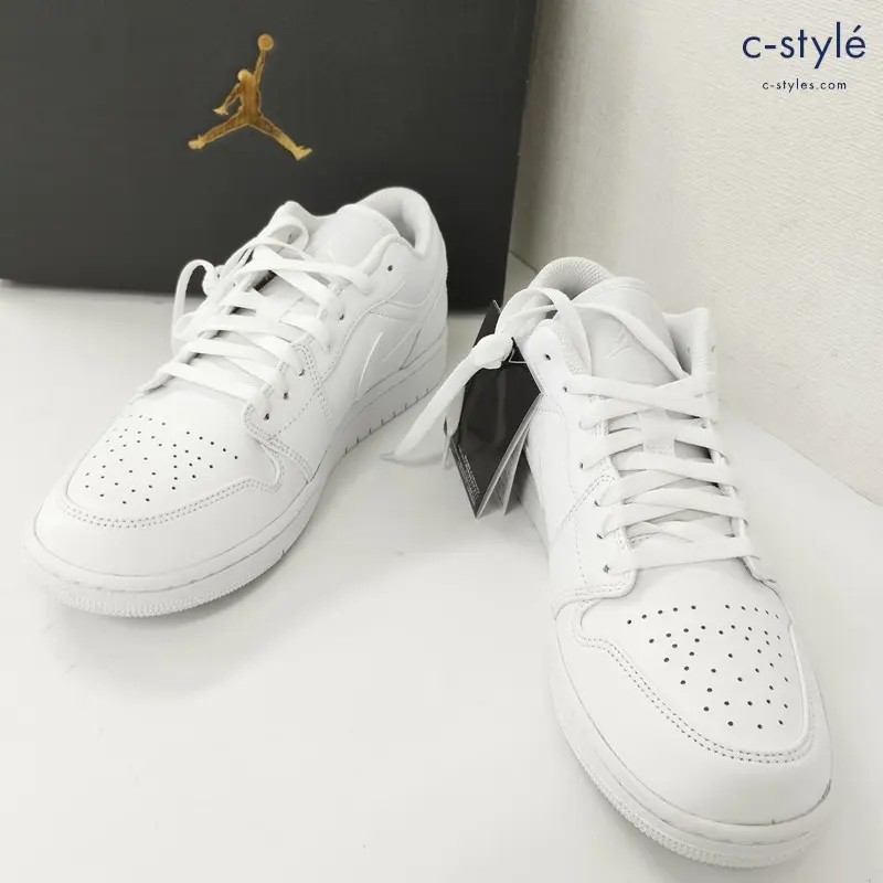 NIKE ナイキ AIR JORDAN 1LOW スニーカー US9.5 ホワイト 553558-136