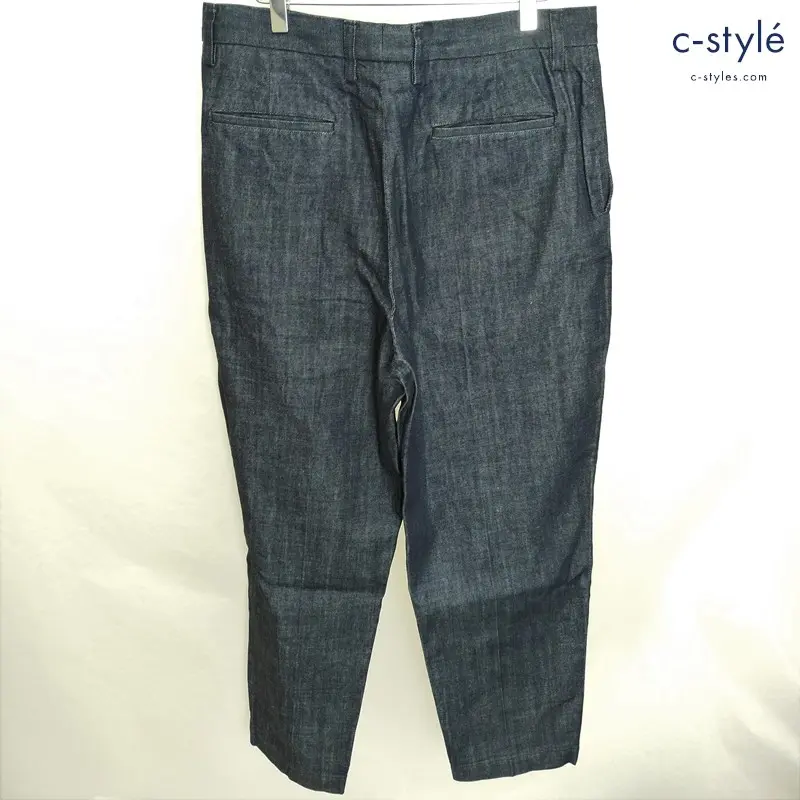 JOHN SMEDLEY ジョンスメドレー デニムパンツ 3(L) ネイビー ワイドパンツ A2726FP223 綿100
