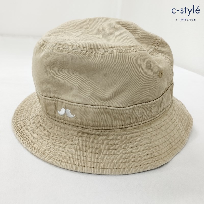 Mr. BATHING APE ミスターベイシングエイプ バケットハット M ベージュ 綿100％ 日本製 帽子