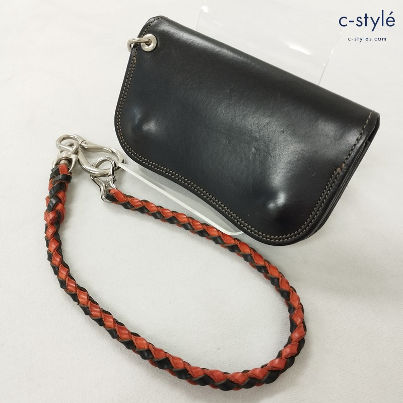 LAST CROPS ラストクロップス ブリスターM 財布 ブラック ウォレットチェーン付 レザー