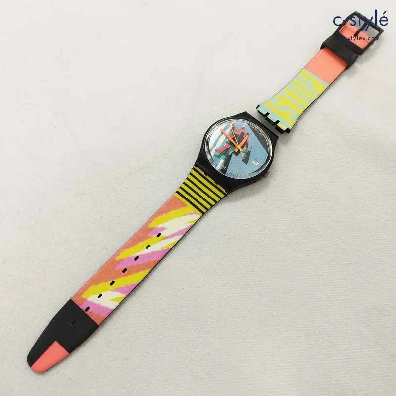 SWATCH スウォッチ TAXI STOP GB410 マルチカラー 腕時計 クォーツ