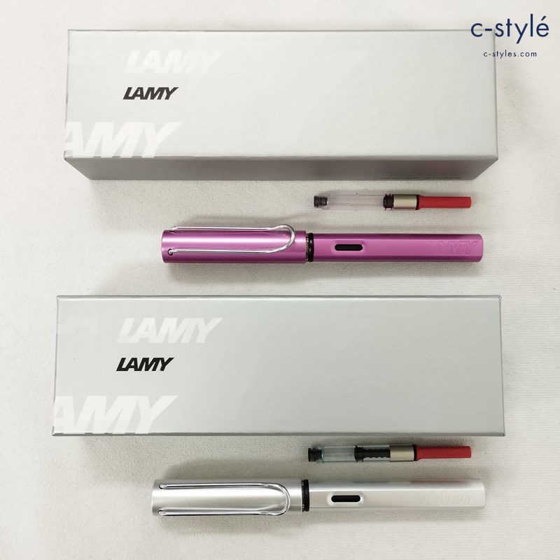 LAMY ラミー アルスター 万年筆 ピンク シルバー 計2点
