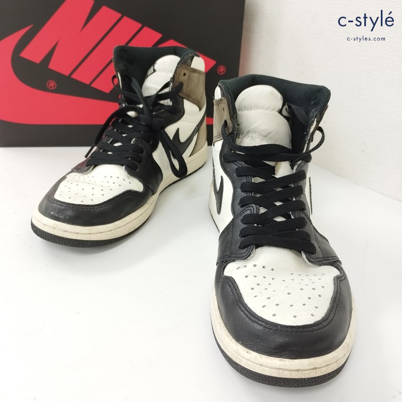 NIKE AIR JORDAN 1 エアジョーダン1 RETRO HIGH OG 27.5㎝ ダークブラック×ダークモカ 555088-105 スニーカー