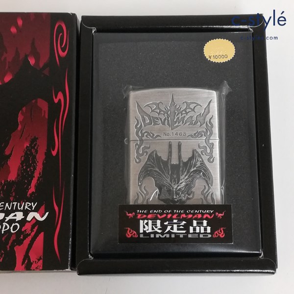 ZIPPO ジッポー デビルマン オイルライター シルバー 限定品 立体メタル DEVILMAN 喫煙具