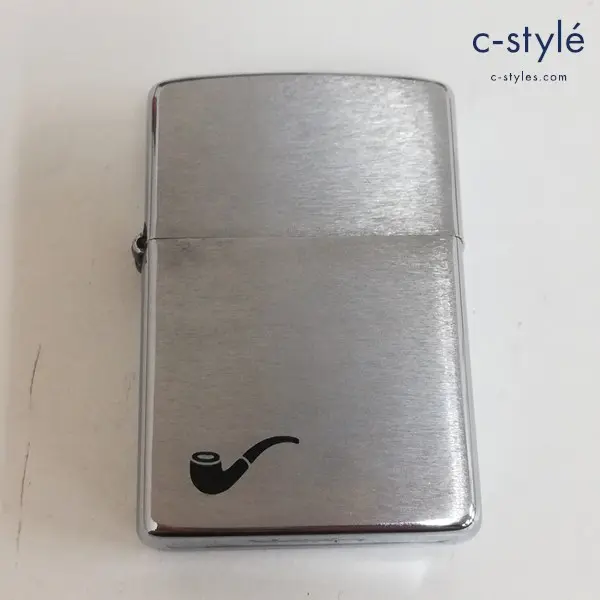 ZIPPO ジッポー パイプ用 パイプ柄 1982年製 オイルライター シルバー 喫煙具