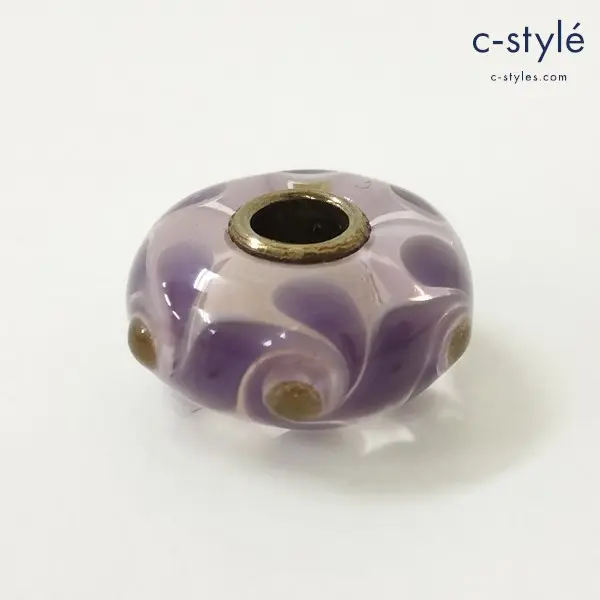 TROLLBEADS トロールビーズ ビーズチャーム パープル系 アクセサリー ガラス ユニセックス