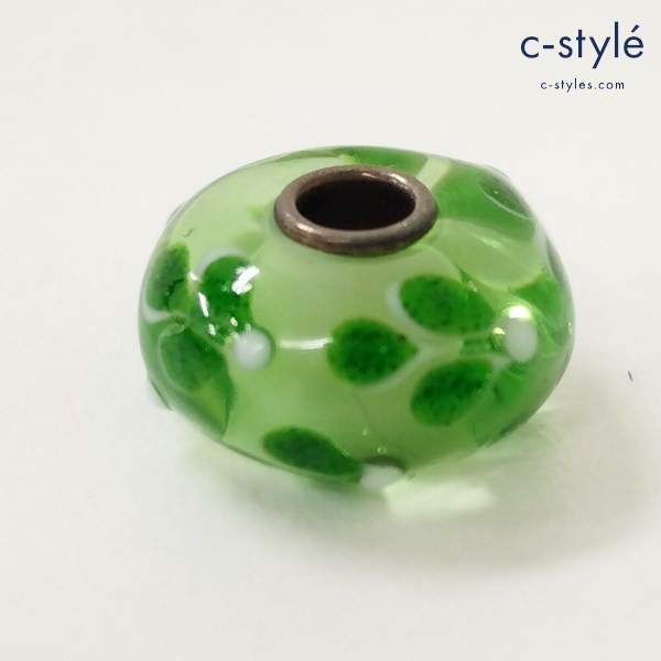 TROLLBEADS トロールビーズ ビーズチャーム グリーン アクセサリー ガラス ユニセックス