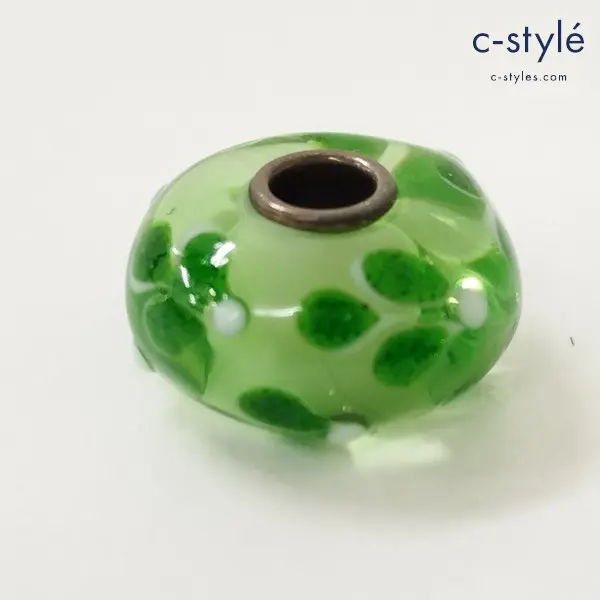 TROLLBEADS トロールビーズ ビーズチャーム グリーン アクセサリー ガラス ユニセックス