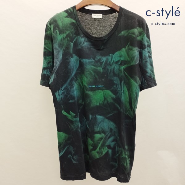 SAINT LAURENT サンローラン Tシャツ S マルチカラー 半袖 綿100 イタリア製