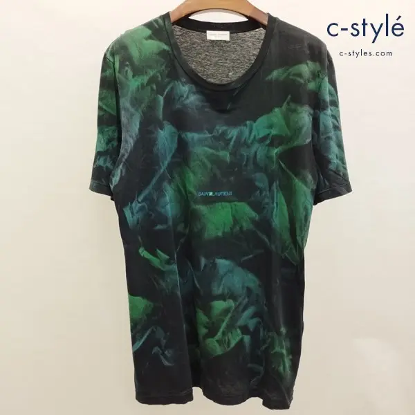 SAINT LAURENT サンローラン Tシャツ S マルチカラー 半袖 綿100 イタリア製