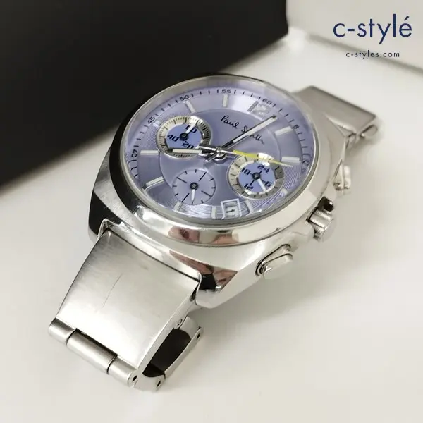 Paul Smith ポールスミス ファイナルアイズ 腕時計 シルバー クロノグラフ F520-T011527