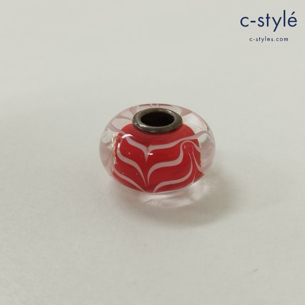 TROLLBEADS トロールビーズ ビーズチャーム レッド系 アクセサリー ガラス ユニセックス