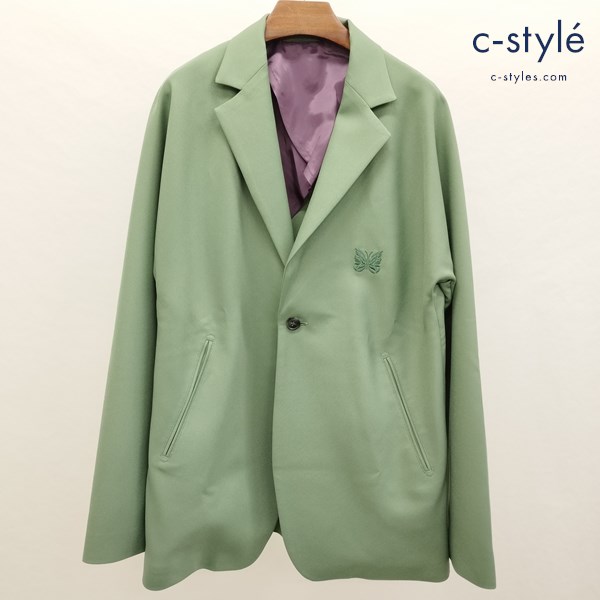 UNION×Needles MILES JACKET M グリーン テーラードジャケット ポリエステル 日本製 蝶 刺繍