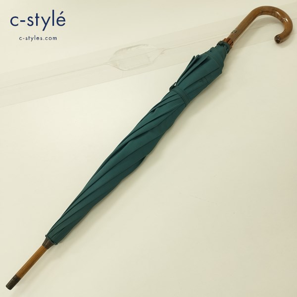 Castelbajac カステルバジャック 長傘 雨具 アンブレラ テフロン グリーン