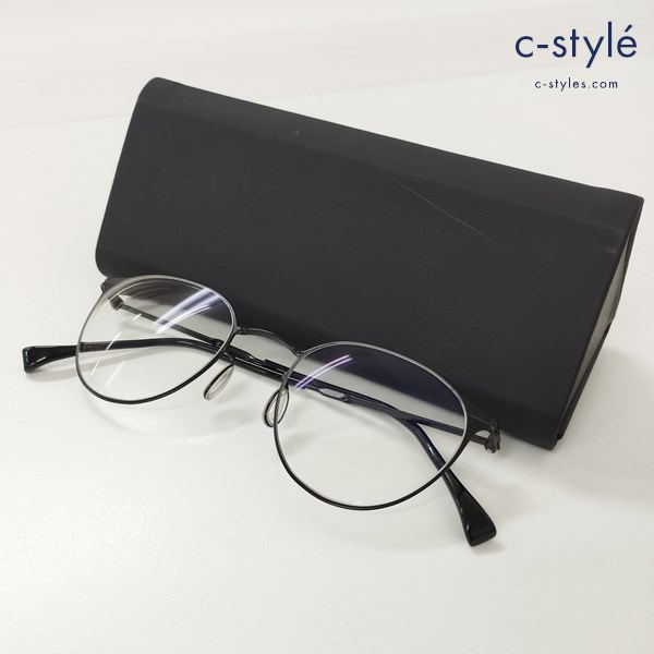 ISSEY MIYAKE イッセイミヤケ ボストンメガネ 49□21 ブラック BOS-VII 日本製