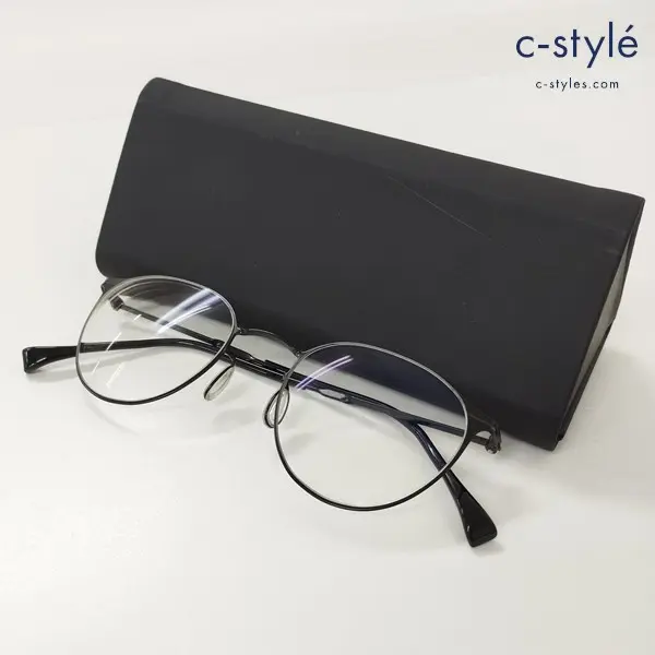 ISSEY MIYAKE イッセイミヤケ ボストンメガネ 49□21 ブラック BOS-VII 日本製