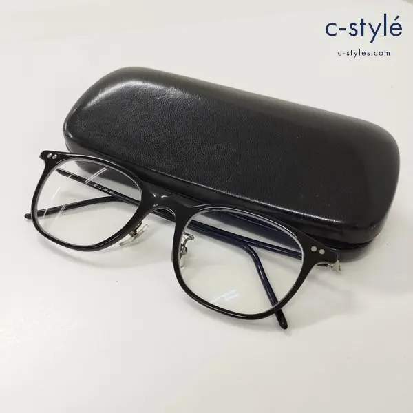 金子眼鏡 ウェリントンメガネ ブラック 眼鏡 アイウェア 度入り