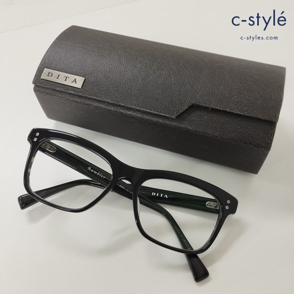 DITA ディータ Rambler メガネ 55□18-147 ブラック DRX-2015A-55 日本製