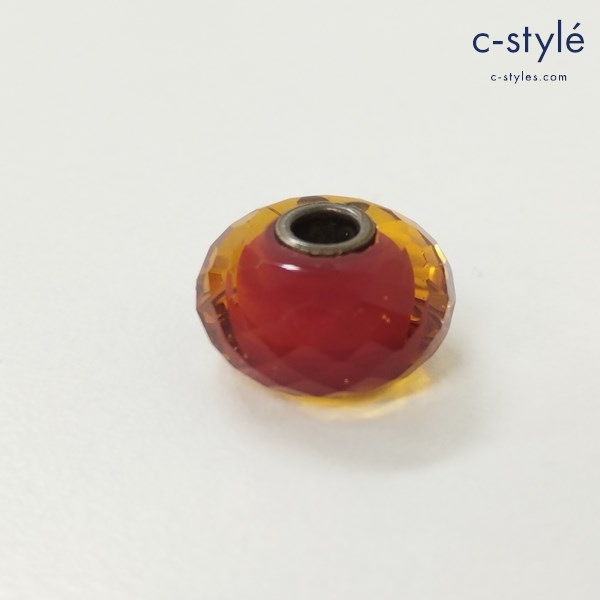 TROLLBEADS トロールビーズ ビーズチャーム オレンジ系 アクセサリー ガラス ユニセックス