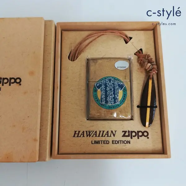 ZIPPO ジッポー HAWAIIAN オイルライター ゴールド アロハシャツ シリアルナンバー入り 限定品