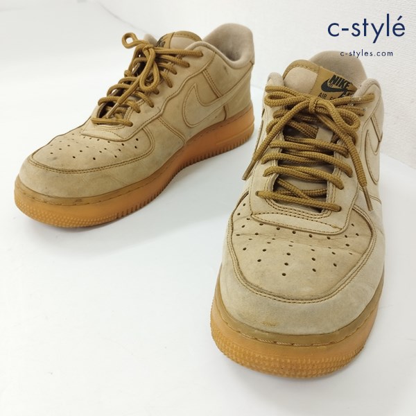 NIKE ナイキ AIR FORCE 1 エアフォース 07 WB FLAX スニーカー 27cm ブラウン系 ヌバック AA4061-200