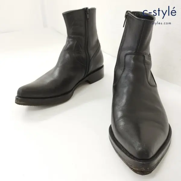Yohji Yamamoto ヨウジヤマモト ブーツ ブラック 日本製 レザー ジッパー