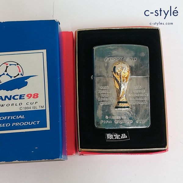 ZIPPO ジッポー FIFA WORLD CUP FRANCE 98 オイルライター シルバー 限定品 サッカー シリアルナンバー入り