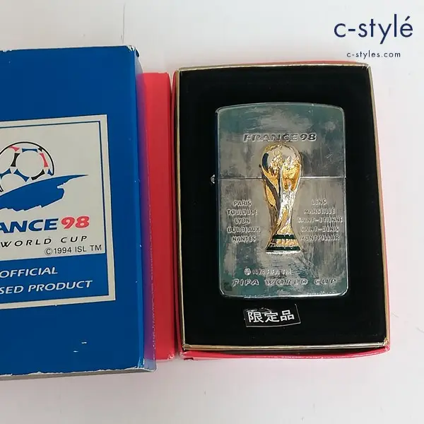 ZIPPO ジッポー FIFA WORLD CUP FRANCE 98 オイルライター シルバー 限定品 サッカー シリアルナンバー入り