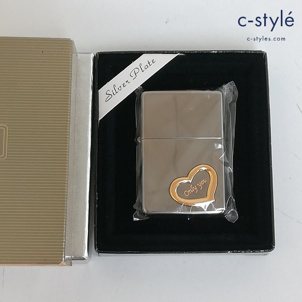 ZIPPO ジッポー FTS ハート オイルライター シルバー Silver Plate 喫煙具