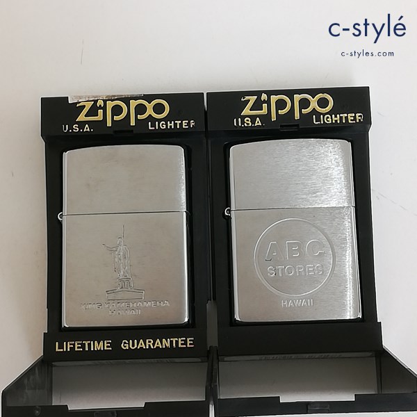 ZIPPO ジッポー KING KAMEHAMEHA ABC STORES オイルライター シルバー 喫煙具