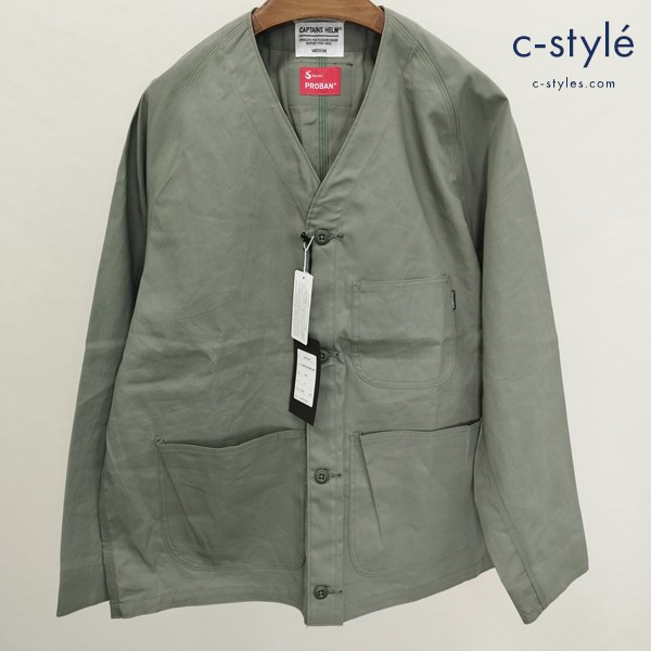 CAPTAINS HELM キャプテンズヘルム CAMPING ENGINEE RS JACKET M オリーブ 綿100 PROBAN