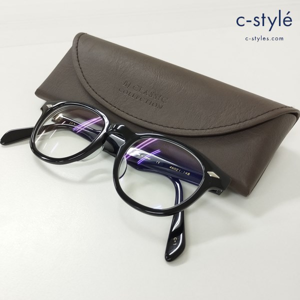 BJ classic REVIVAL EDITION JAZZ 46 ブラック 46□21-148 C-1 メガネ 日本製 度入り