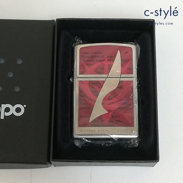 ZIPPO ジッポー 機動戦士ガンダム 赤い彗星 シャア専用ザク MS-06 オイルライター シルバー×レッド 喫煙具